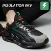 Buty izolowane 6KV Electrician Safety Buty Męskie Plastikowe palce robocze trampki Antistab Antismash Mężczyźni 231018