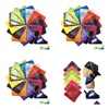 Party Favor 55x55cm Paisley Bandana Double Face Imprimer Head Wrap Bracelet Magique Bandeau Hip Hop Foulard Foulard Maison Jardin Festiv Dheyu