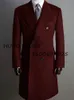 Мужское зимнее пальто из смесовой шерсти, куртка с длинными лацканами, двубортная ветровка, удобная повседневная мода 231018