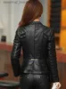 Women's Leather Faux cuir nouveau automne veste en cuir femmes mince Patchwork grande taille 4xl rouge cuir manteau femme Punk Moto Bikers veste Casaco Feminino L231018