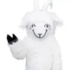 Halloween blanc cheveux longs mouton mascotte costume de qualité supérieure personnage de dessin animé tenues de Noël carnaval robe costumes adultes taille fête d'anniversaire tenue en plein air