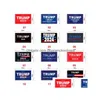 Banner Flags Trump Flag 2024 Election Banner Donald Keep America Great Again Ivanka Flags 150X90Cm 12 Styles Sea Home Garden Festive P Ote8X