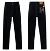 Nya män European American Street Fashion Brand Men High Quality Slim Denim Designer Jeans Pencil Pants