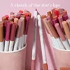 Lip Pencils 12Pcs/Kit Waterproof Matte Lipliner Pencil Set With Sharpener Sexy Nude Tint Lipstick Lasting Lip Liner Lips Makeup Cosmetic Pen 231017