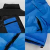 Designer mens jaqueta puffer jaqueta para baixo jaquetas de algodão casaco homens mulheres zíper retalhos bordados letras bolsos inverno streetwear ao ar livre bodywarmer