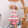 新しいクリスマスツリー木製ペンダントクリスマス装飾カラフルな木材クリエイティブレタークリスマスツリーペンダント