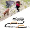 Kołniery koci prowadzą chowane ręce za darmo smycz dla psa do biegania podwójne uchwyty refleksyjne sznur elastyczne duże dostawy zwierząt domowych 231017