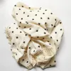Blankets Swaddling 2 Layers s born Tassel Cotton Muslin Swaddle Wrap Blanket Print Gauze Infant Bedding Quilt Blanket Diaper 231017