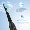 Escova de dentes SEAGO Elétrica Recarregável Sonic Travel Heads Substituição Adulto Temporizador Escova 5 Modos 4 Cores 231017