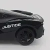 Diecast modelo 1/24 rc carro elétrico policial brinquedos com luz led controle remoto veículo de corrida presente para crianças 231017