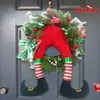 Hot Sale Christmas Decorations Christmas Wreath Clown Door Hanging Holiday Atmosphere Rendering Party Rave Venue Arrangement Thief Wreath Wall Hanging Christmas