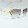 2023 Neue Diamantschliff-Sonnenbrille für Männer und Frauen, stilvolle Wire C-Luxus-Designer-Carter-Sonnenbrille, Driving Shades Outdoor Protect Brillen, quadratische Sonnenbrille, Sonnenbrille