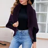 Scarves Women's Autumn And Winter Outerwear With Fashionable Solid Color Knitted Tassel Cape Shawl Head Kerchief For Women Cotton