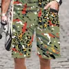 Short pour hommes imprimé léopard animal vêtements pour hommes harajuku homme décontracté confortable taille élastique séchage rapide natation cool 2023 lâche