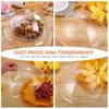 Dinnerware Sets Dome Cover Cake House Acrylic Glass Stand Transparent Covers Outside