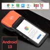 Android 13 POS PDA med NFC -kvittoskrivare 1D 2D QR -streckkodsläsare alla i en handhållen termisk maskin för loyverse