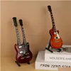 Objets Décoratifs Figurines Objets Décoratifs Figurines Miniature Guitare Réplique Basse Électrique Modèle D'affichage En Bois Musi Dhgarden Dh2O3