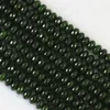 Perles pierre naturelle malaisie calcédoine verte Jades boulier à facettes 2X4mm 4X6mm 5X8mm résultats de bijoux en vrac 15 pouces B153