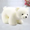 Plyschdockor 25 cm härlig vit och brun isbjörn leksaker söta mjuka fyllda djur barn födelsedagspresent 231018