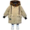 Down Coat Winter Children Down Jacket Boy Toddler Girl Thick Warm Hooded Coat Teenager Fashion Outdoor Sportswear Jacket Kids Clothes 231017