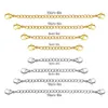 Kettingen Hele 8 stks lot 316L Plating Uitgebreide Ketting Rvs Rolo Goud Kleur 2 3 4 6 Inch ChainChains222M