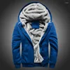 Hoodies masculinos azul oversized homens com capuz moletom masculino moda esportiva meninos fofo casual grosso solto casaco de inverno quente 5xl 4xl 3xl