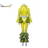 Cosplay Cosplay Musical Mamma Mia Cosplay Costume Yellow Suit Performance Stage Costume Deluxy Outfit For Women
