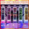 JEC BOX 6600 Capacity 600mAh Rechargeable Battery Capacity 12ml Puffs 6600 est Level 0% 2% 5% crazvapes