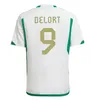 22 2023 Argélia Algerie Mens Futebol Jerseys MAHREZ FEGHOULI SLIMANI BENNACER ATAL Home Branco Away 22 23 Treinamento Verde Camisas de Futebol Kit de camisa de futebol