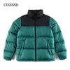 Casacos Masculinos American Winter Puffer para Homens Mulheres Pato Branco Down Casaco Zip Up Collar Multicolor Rua Pedra Grosso Parkas Plus Size 231017