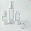 200 x 15ml 30ml 50ml Clear Frost Airless Pump Bottle Travelgood USWWM을위한 로션 용기 휴대용 쉬운.