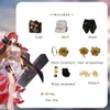 Honkai Himeko Cosplay Costume Peruk Oyunu Honkai: Yıldız Demiryolu Cosplay Dress Cadılar Bayramı Karnaval Cosplay Partisi Kadınlar XS-XXXLCOSPlay