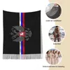 Lenços lenço feminino com borla Rússia orgulhosa grande inverno outono xale e envoltório soviético bandeira russa cccp presentes caxemira