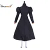 Wicked Musical Elphaba Cosplay Costume z kapeluszem czarne rękawy Victoria długie spódnica sukienka Halloween imprezowa odzież teatralna