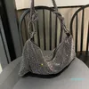 2023-moda culto bolsas femininas bolsa de ombro para senhoras hobo sacos diamante brilhante designer de luxo hobos lidar com brilhando