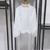 Women's Blouses Women 2023 Autumn/Winter Elegant Puff Sleeve Blouse Top Features Ruffled Detail