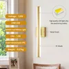 Wall Lamps Biewalk Modern Golden LED Lamp Bathroom Lighting Cabinet Mounted Vanity Mirror