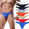 4PCS Lots Sexy Hommes Sous-vêtements Jockstrap Ultra Mince Soie Glacée Mini Slips Calcon Homme Gay Culottes Calzoncillo Hombre Slip Strings X0243Q