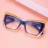 Sonnenbrille 56416 Frauen Luxus Designer Farbnähte Brillen für Damen Anti Blaues Licht Blockieren Brillengestell optisch