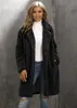 Cappotto da donna in pelliccia finta autunno e inverno con colletto e top in peluche di media lunghezza da donna 231017