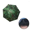 Berets Foldable Fishing Umbrella Caps Liberating Hands Head Hat Travel Anti-Rain Outdoor Camouflage Print Creative Portable Hats