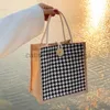 Torby na zakupy fasion ins duża pojemność pokarmowa torba przenośna podróż na świeżym powietrzu lady newcatlin_fashion_bags