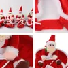 Dog Apparel Christmas Costume Funny Santa Claus Riding on Pet Cat Holiday Outfit Clothes Dressing up for Halloween Xmas 231017