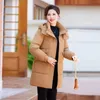 Womens Down Parkas Winter Coat Women Jacket Puffer Korean Style Long Ladies Cotton 231018