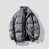 Winter Jacket Men Quilted Jacket Faux Suede Padded Coat Thicken Outerwear Thermal Loose Retro