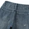 Herren Jeans Lose Cowboy Denim Hosen Vintage Streetwear Casual Gerade Y2K Baggy Für Männer Breite Bein Hosen Low Rise