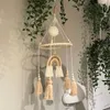 Mobiles Babybedje Mobiele rammelaar Speelgoed Handgemaakt Boho Rainbow Star Tapestry Bed Bell Wind Chime Rammelaars geboren Kids Kinderkamer Slaapkamer Decor 231017