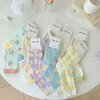 Kadınlar SOCKS Japon yaz Kawaii Sevimli Güzel Pamuk Kore tarzı cam ipek çiçek çorap