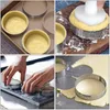 Baking Moulds 30Pcs 4.5Cm Round Stainless Perforated Seamless Tart Ring Quiche Ring Tart Pan Pie Tart Ring With Hole Tart Shell Ring 231018