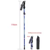 Trekking Poles Tanerdd 5 Avsnitt Trekking Poles Outdoor Portable Walking vandring Stick Folding Telescopic Camping Alpenstocks With Storage Bag 231018